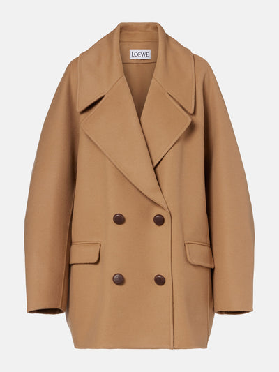 Loewe Oversized wool peacoat at Collagerie