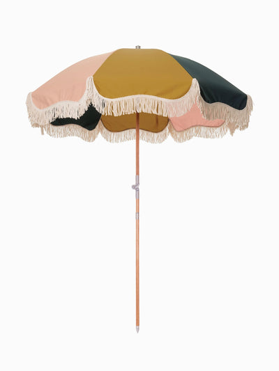 Raj Tent Club Multicolour fringe-detailed canvas parasol at Collagerie