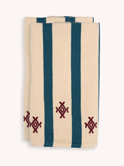 Routes Interiors Izamna handwoven striped napkins (set of 2) at Collagerie