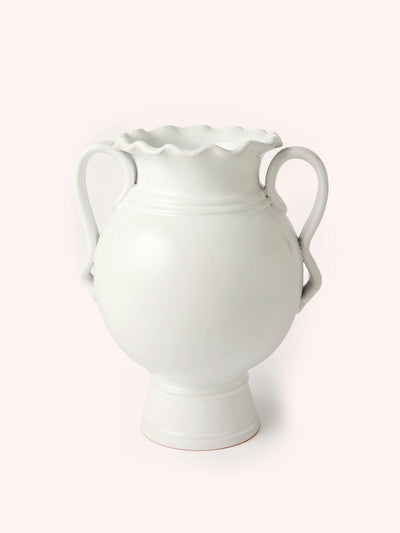 Balu London Soft white Ianthe vase at Collagerie