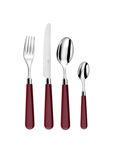 The Sette Burgundy cutlery set at Collagerie