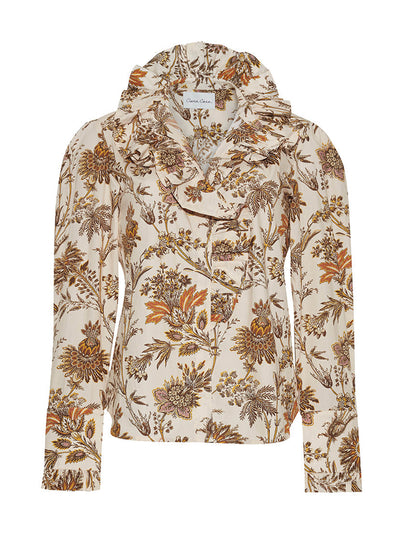 Cara Cara Turtledove vine blooms Anne blouse at Collagerie