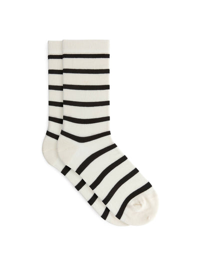 Arket Striped cotton socks at Collagerie