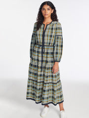 Cotton seersucker Katie maxi dress Clothing Cefinn    - Collagerie
