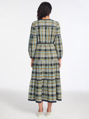 Cotton seersucker Katie maxi dress Clothing Cefinn    - Collagerie