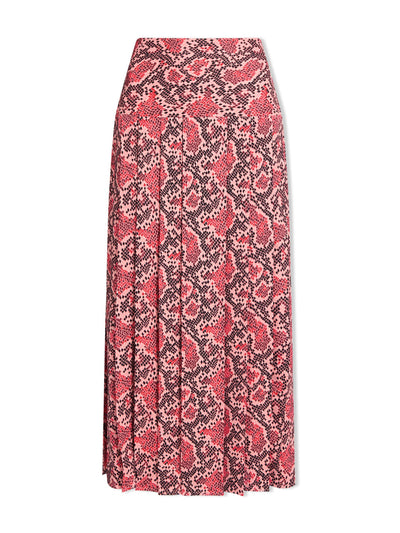 Cefinn Pink snakeskin print Sienna maxi skirt at Collagerie