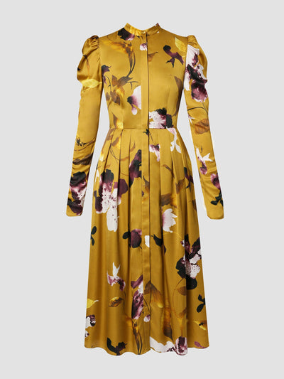 Erdem Long sleeve button down midi dress at Collagerie