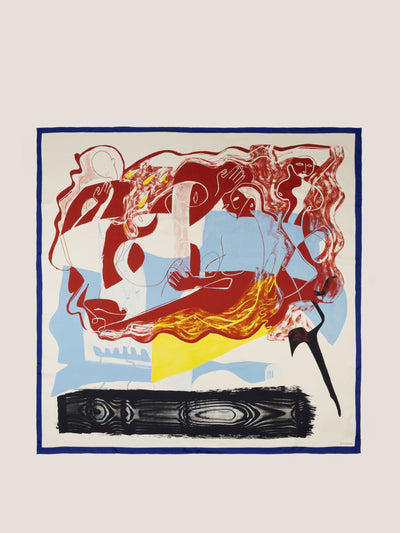 Roksanda Red and yellow Picaz scarf at Collagerie