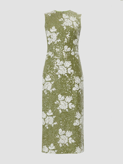 Erdem Sleeveless pencil midi dress at Collagerie