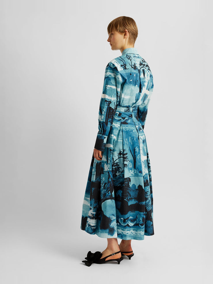 Pleated midi skirt AW24_R1S2_IVACP Erdem    - Collagerie