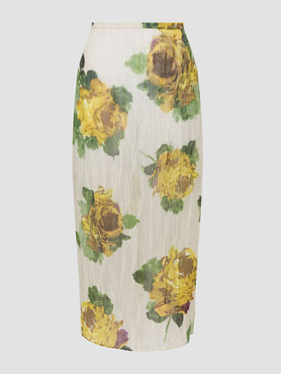 Erdem Slip midi skirt at Collagerie