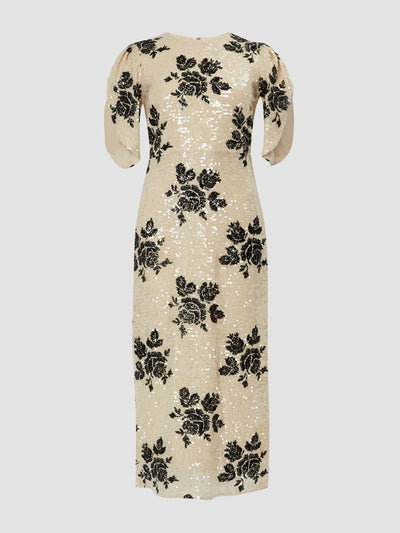 Erdem Short sleeve pencil cocktail dress at Collagerie