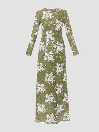 Erdem Long sleeve a-line evening gown at Collagerie