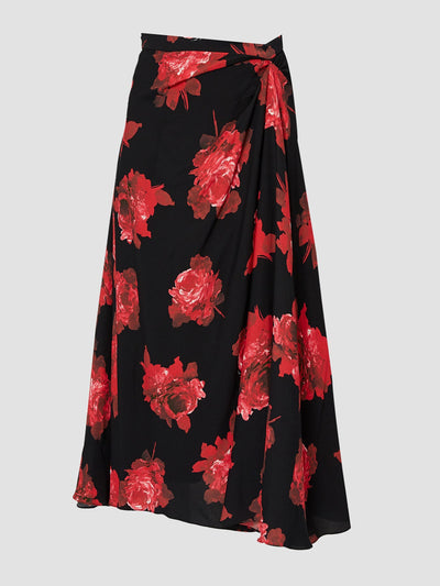 Erdem Draped midi skirt at Collagerie