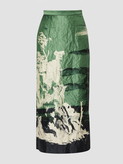 Erdem Pencil midi skirt at Collagerie