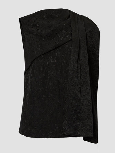 Erdem Asymmetric drape blouse at Collagerie