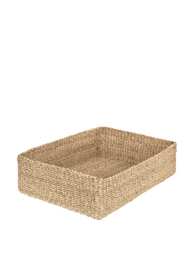 Rebecca Udall Medium abaca rectangular storage basket at Collagerie