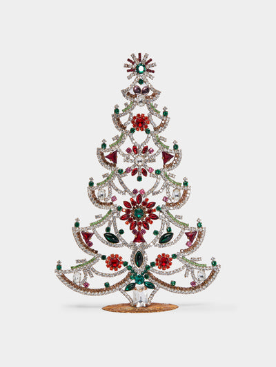 Antique and Vintage 1930s Czech jewelled extra large Christmas tree at Collagerie