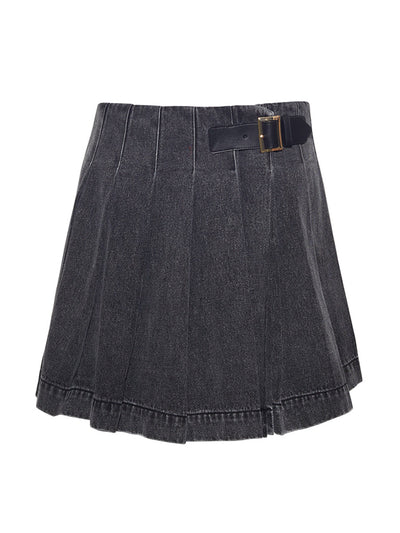 Cara Cara Black denim Abbey skirt at Collagerie