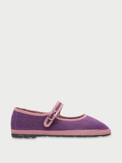 Flabelus Purple Aeneas Mary Jane flats at Collagerie