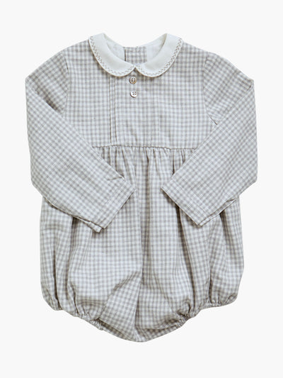 Amaia Grey vichy Alex romper at Collagerie