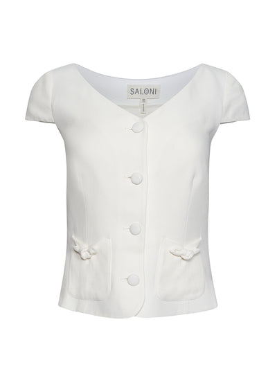 Saloni Ivory Alma jacket at Collagerie