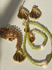 Gold and peridot Willow bracelet