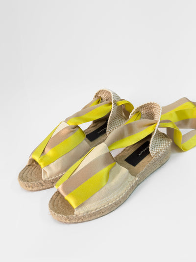 Antonia's Exclusive new yellow Amalia espadrilles at Collagerie