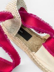 Exclusive pink fringed Amalia espadrilles Shoes Antonia's    - Collagerie