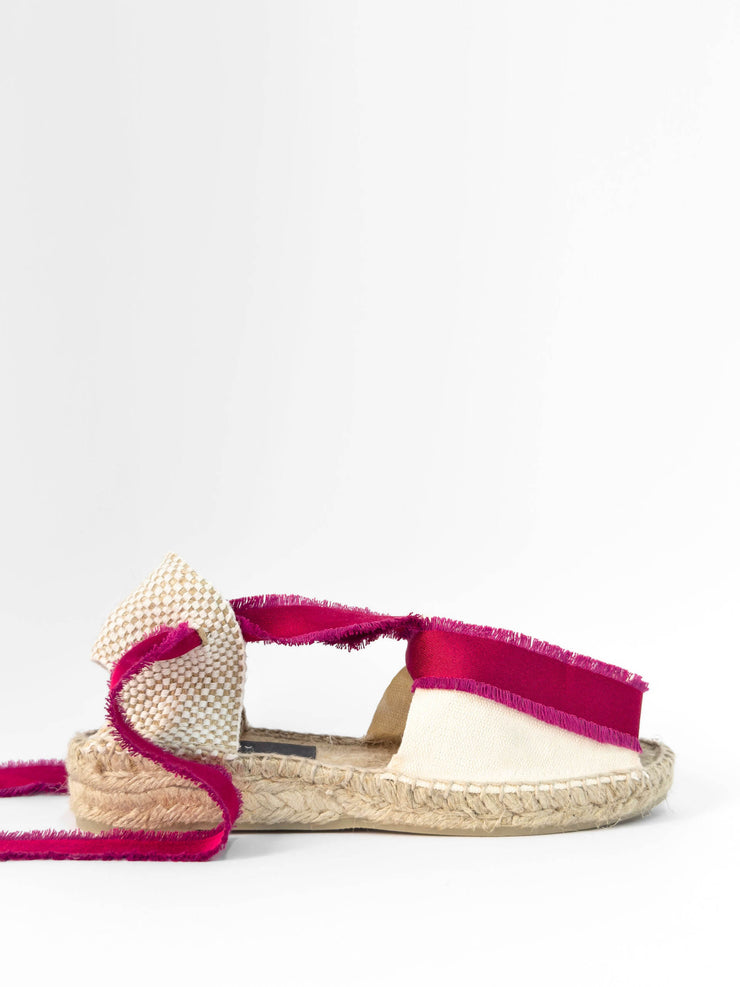 Exclusive pink fringed Amalia espadrilles Shoes Antonia&