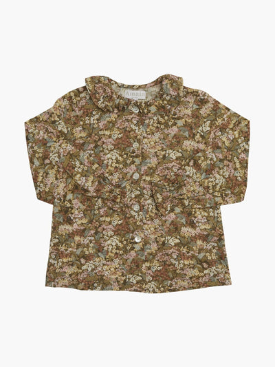 Amaia Green Connie Evelyn liberty print Amelia blouse at Collagerie