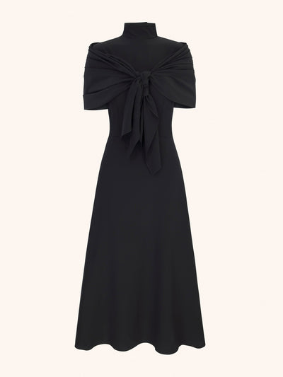 Emilia Wickstead Angelique dress in black silk at Collagerie