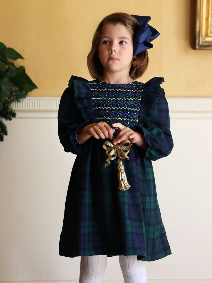 Royal Blue tartan Anna Pavlova dress