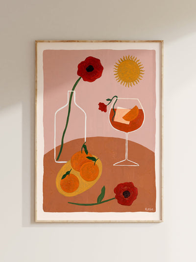 Rose England London Aperol Hour fine art print at Collagerie