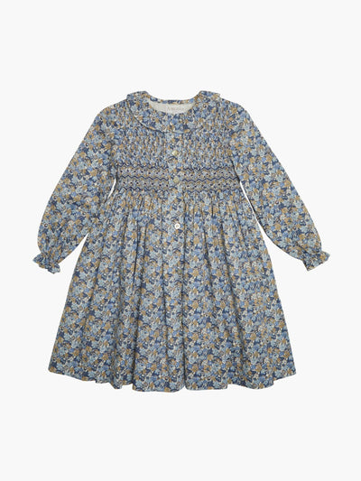 Amaia Blue floral Liberty print Aria dress at Collagerie
