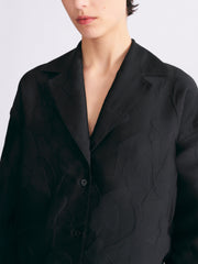 Arona shirt in black embossed cloque  Emilia Wickstead    - Collagerie