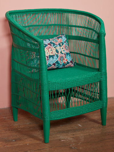 Hadeda Traditional single seater in emerald at Collagerie