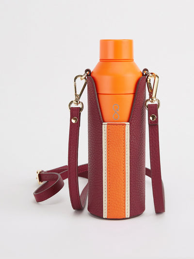 London Velvet The bottle bag in Citrus Orange at Collagerie