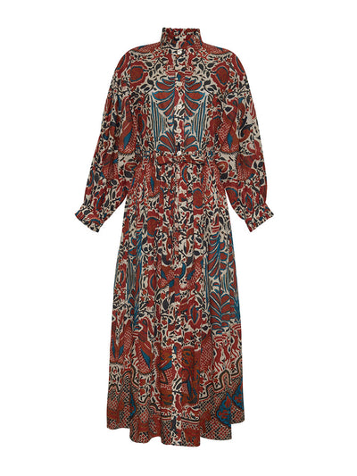 Cara Cara Turtledove Luxor print Beatrice dress at Collagerie