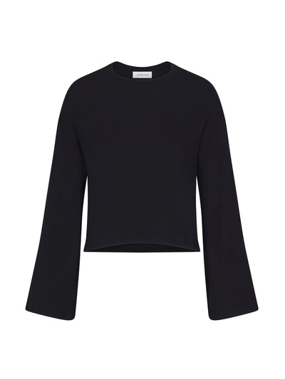 Anemos Bell sleeve modal knit boxy crop jumper at Collagerie