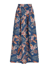 Benedetta hibiscus linen maxi skirt Skirts Mondo Corsini    - Collagerie