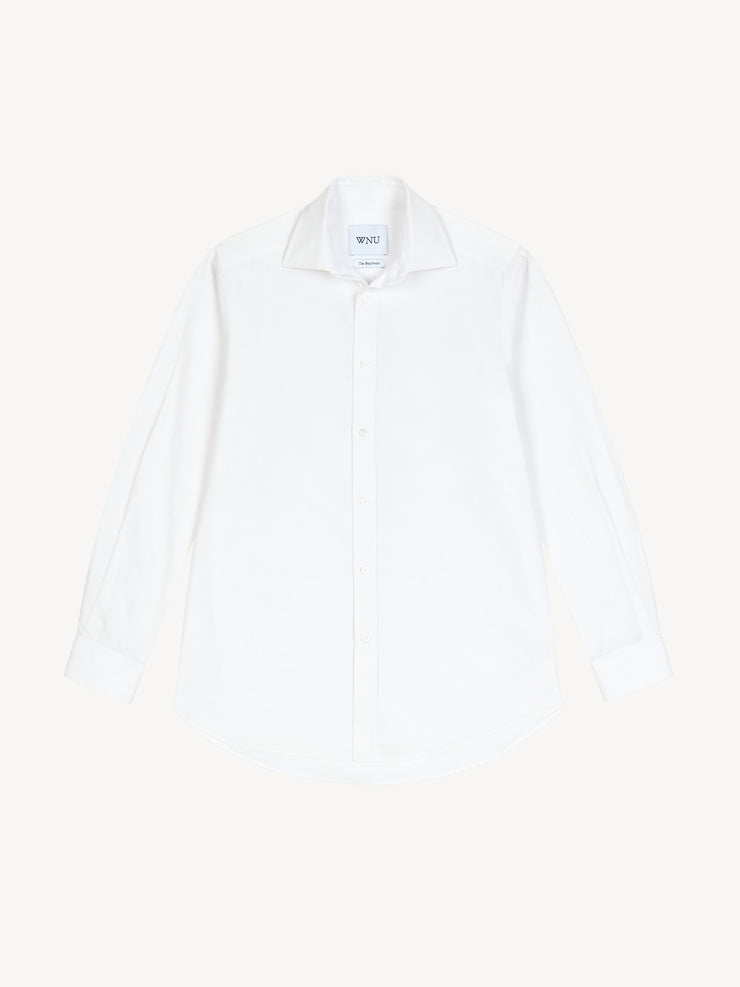 The White fine poplin boyfriend shirt