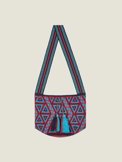 The Colombia Collective The Colombia Collective x Brora hand woven tassel tote bag AW24 at Collagerie