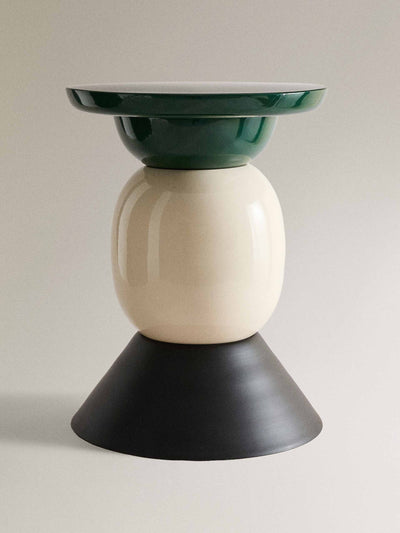 Zara Home x Collagerie Shiny and matte side table at Collagerie