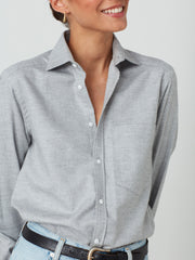 The Grey fine brushed classic shirt