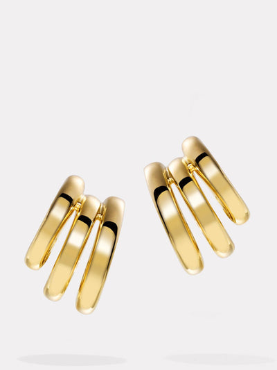 By Pariah Classic gold earring stack at Collagerie