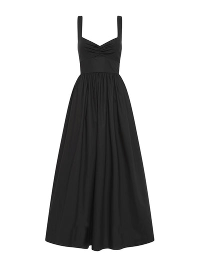 Matteau Black bralette midi dress at Collagerie