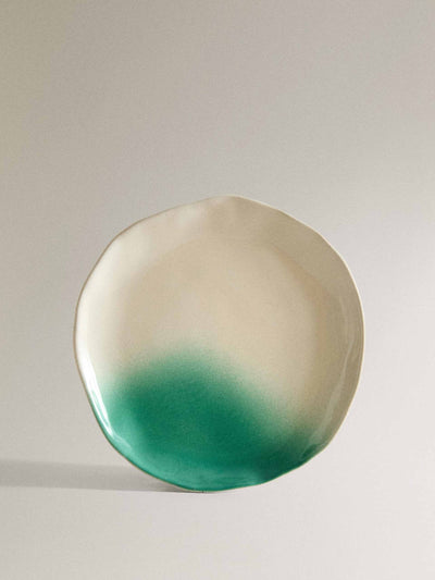 Zara Home x Collagerie Ombre stoneware side plate at Collagerie