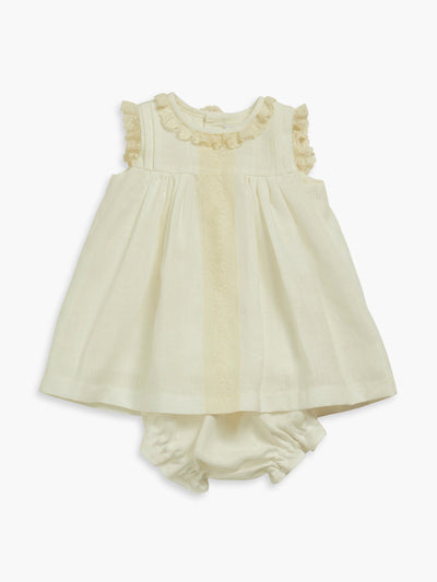 Amaia Off white Bautisa dress at Collagerie