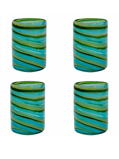 Villa Bologna Bellotto tumblers in green (set of 4) at Collagerie
